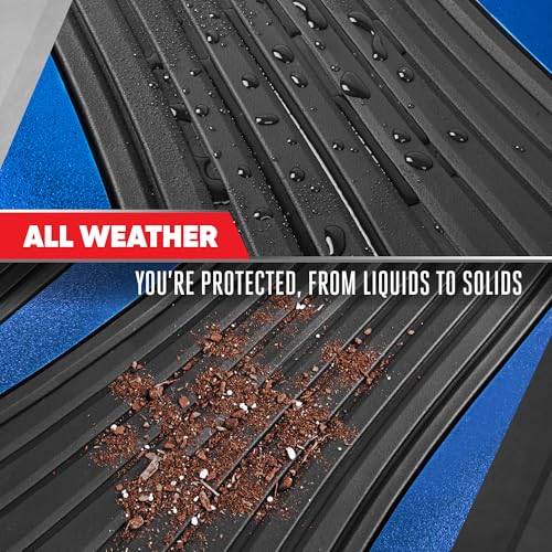 Motor Trend ChromeTech Car Floor Mats Full Set - Durable Rubber - Product Imagery