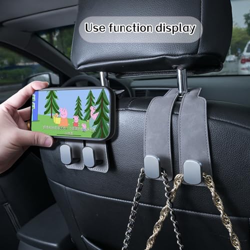 Coozyland Car Hooks, Coozy Land Metal Multi-Function Leather Car - Product Imagery