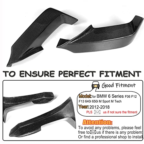 Carbon Fiber Front Splitters for BMW 6 Series F06 F12 F13 M - Product Imagery