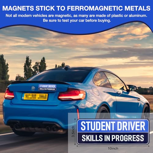 3PCS Student Driver Magnet for Car - Removable Student Driver - Product Imagery