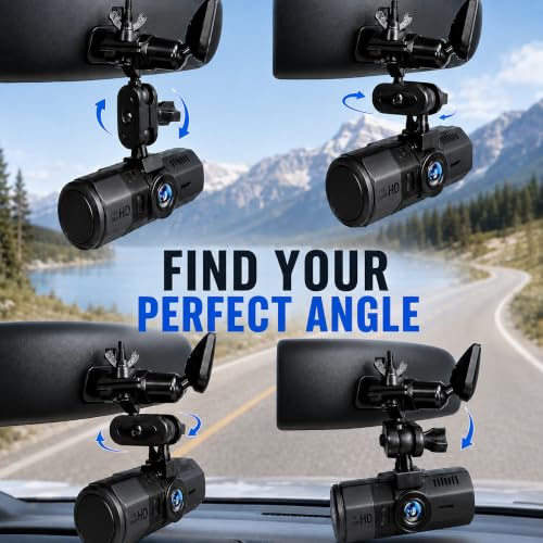 Dash Cam Mount Replacement Holder, Fits Rove r2-4k and Other - Product Imagery