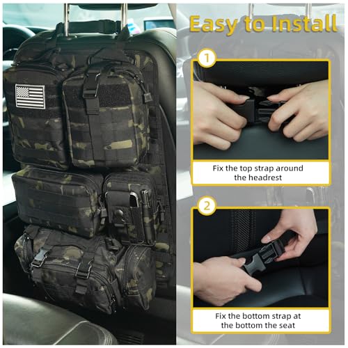 Tactical Car Seat Back Organizer,Tactical Molle Seat Back - Product Imagery