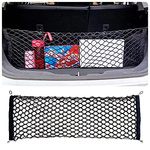 Car Rear Cargo Net with Good Elasticity&Tensile Strength Trunk - Product Imagery