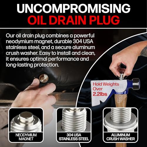 8288181 fits Mercury Outboards - Stainless Steel Magnetic Oil - Product Imagery