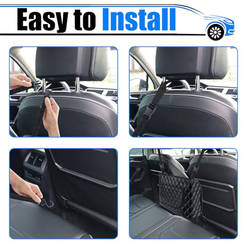 BFXM Car Purse Holder Between Seats, Leather Front Seat Car - Product Imagery
