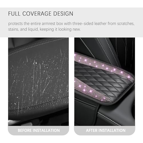 IHOTDER Bling Rhinestones Center Console Covers for - Product Imagery