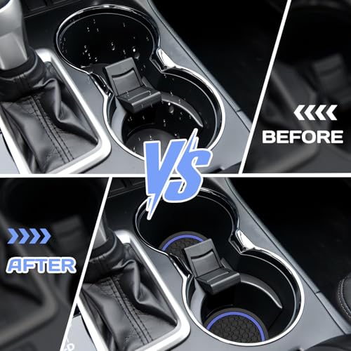 4PCS Car Cup Holder Coasters,Universal Auto Non-Slip Insert - Product Imagery