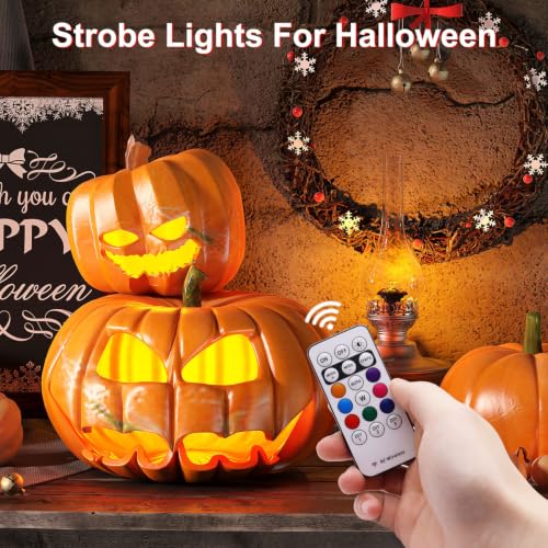 4PCS Wireless LED Strobe Lights with Remote Control, 8 Colors - Product Imagery