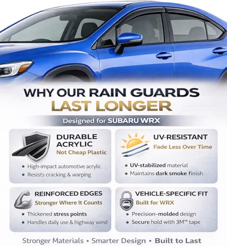 2025 2026 Tape-On Rain Guards for Toyota Crown Signia Side - Product Imagery