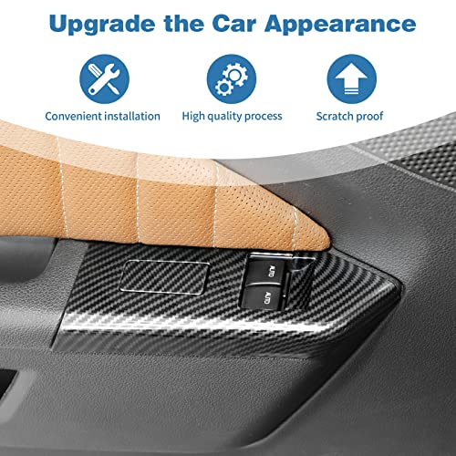 for Mustang Carbon Fiber Window Lift Switch Button Panel Cover - Product Imagery