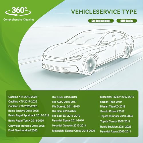 OEM QUALITY 24" + 20" PARRATI Premium All-Season Windshield - Product Imagery