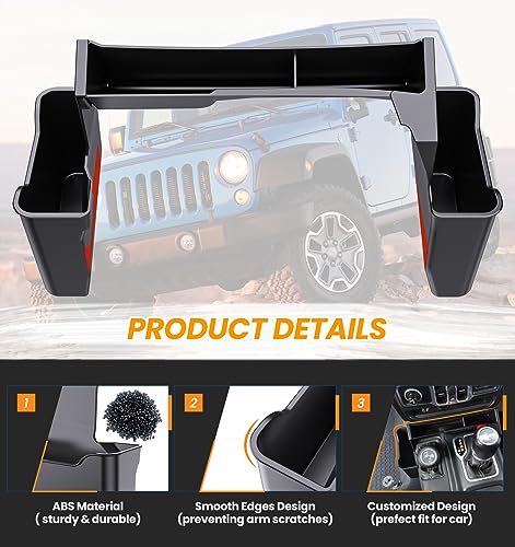 Eamplest Gear Shift Center Console Organizer Box for Jeep - Product Imagery