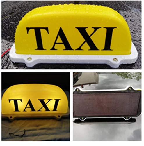 Taxi Sign Cab Lights Magnetic Car Roof Taxi Top Sign Indicator - Product Imagery