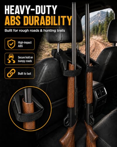 2026 Adjustable Seat Back Gun Rack, Universal Vehicle Rifle - Product Imagery
