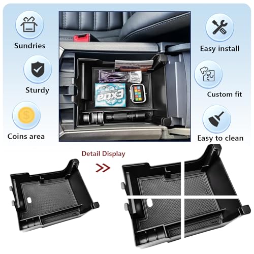 RUNROAD Center Console Organizer Tray For 2021-2024 Ford Edge - Product Imagery