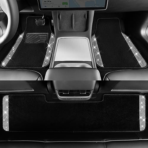 CAR PASS Bling Diamond Car Mats Shining Carpet Crystal - Product Imagery