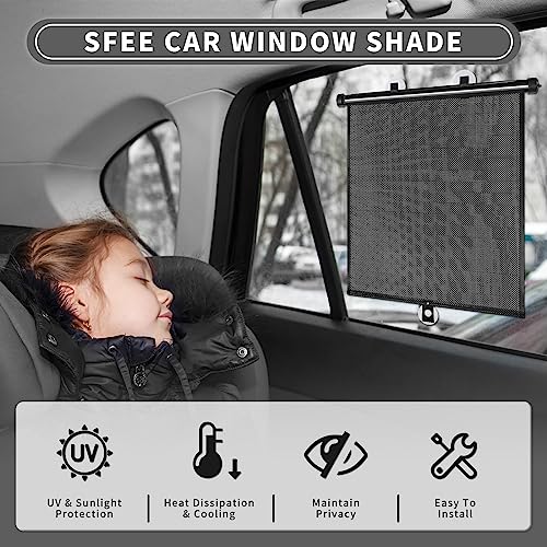 Sfee Car Window Shade for Side Windows, 2 Pack Sun Shade - Product Imagery