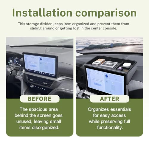 HGWEI Dash Storage Tray for 2025 2026 Ford Explorer Interior - Product Imagery