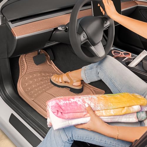 Carbella Automotive Floor Mats for Cars, 2 Piece Car Floor Mats - Product Imagery