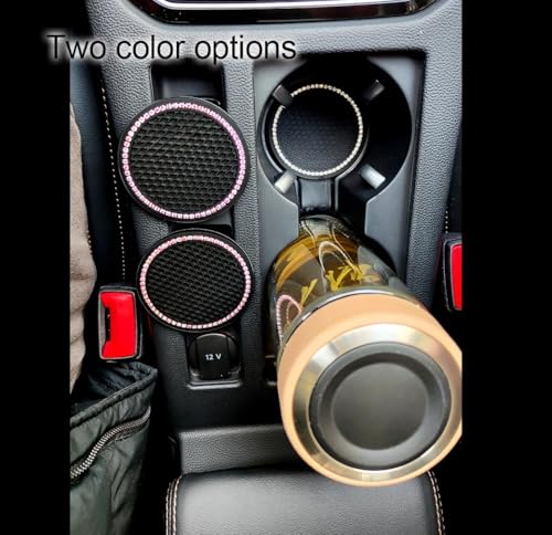 Bling Car Cup Coaster, 2.75 Inch Anti Slip Shockproof Embedded - Product Imagery