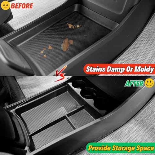 2Pcs Center Console Organizer for 2022-2026 Rivian R1S R1T - Product Imagery