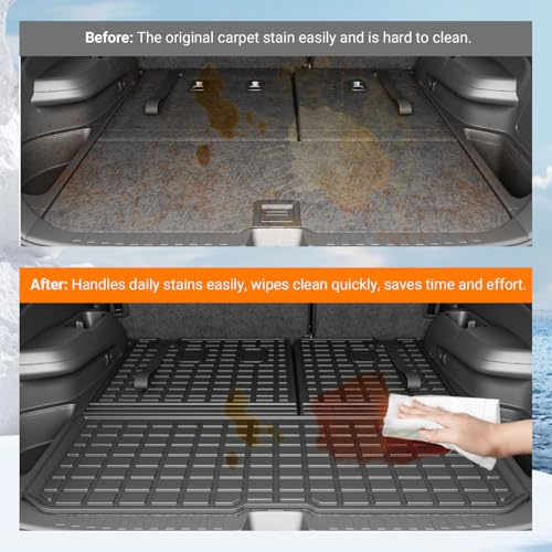 powoq Cargo Mat Trunk Mat Compatible with 2016-2026 Honda Pilot - Product Imagery