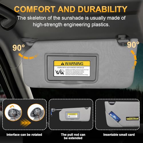 ItranMc Sunvisor Driver Side for 2008-2017 Honda Accord - Product Imagery
