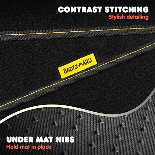 Badtz-Maru Carpet Car Floor Mats - Universal Fit for Cars, SUVs - Product Imagery