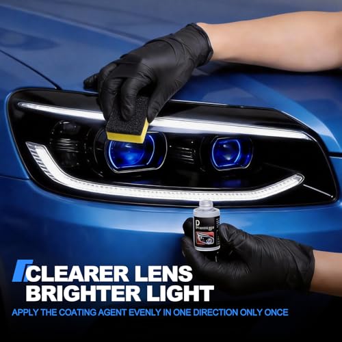 Car Headlight Restoration Kit: Cleaner and Restorer Kit for - Product Imagery