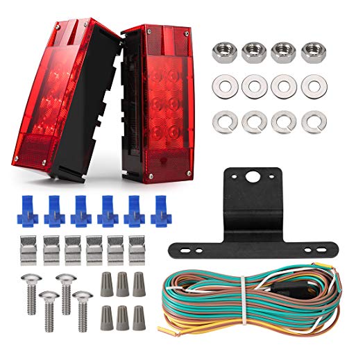 CZC AUTO 12V LED Low Profile Submersible Rectangular Trailer - Product Imagery