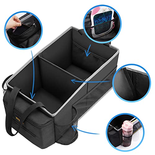 Car Seat Organizer - Backseat Car Organizer with Cup Holders, - Product Imagery