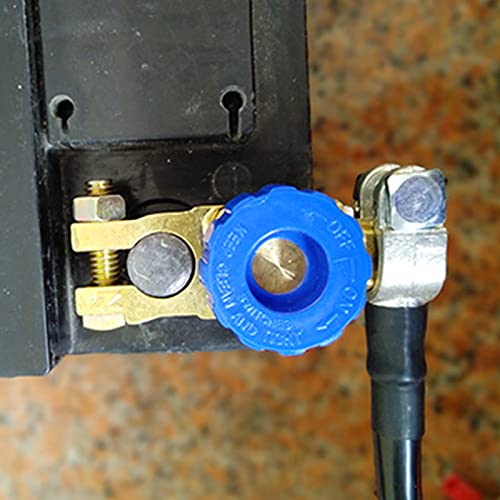 Top Post Battery Switch, Brass Battery Disconnect Switch - Product Imagery