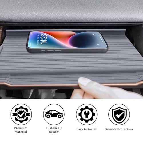Center Console Armrest Silicone Pad for Sienna 2021-2026 - Product Imagery