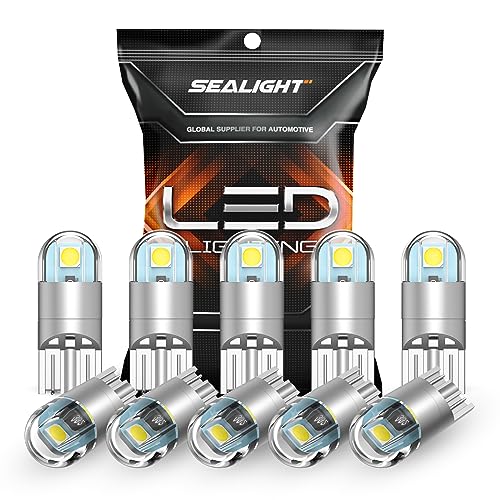 SEALIGHT 194 LED Bulb 6000K White, License Plate Light, Dome - Product Imagery
