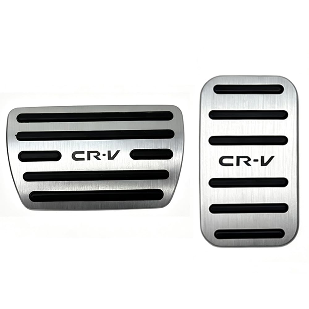 Auto Aluminum Pedal Covers Set for Honda CRV 2017-2025 No Drill - Product Imagery