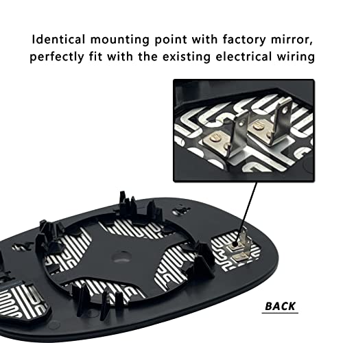 Left Driver Side Heated Mirror Glass Replacement For 2008 2009 - Product Imagery