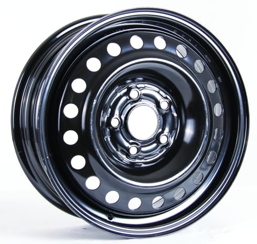New 16x6.5 inch Custom Wheel - Black Standard Steel Rim ST Bolt- - Product Imagery