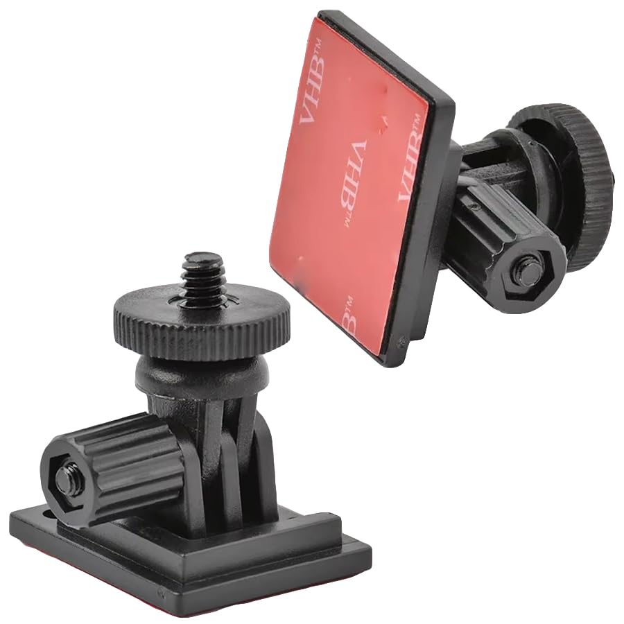 2 Pack Dash Cam Adhesive Mount Holder with 1/4-20 Threaded Screw - Product Imagery