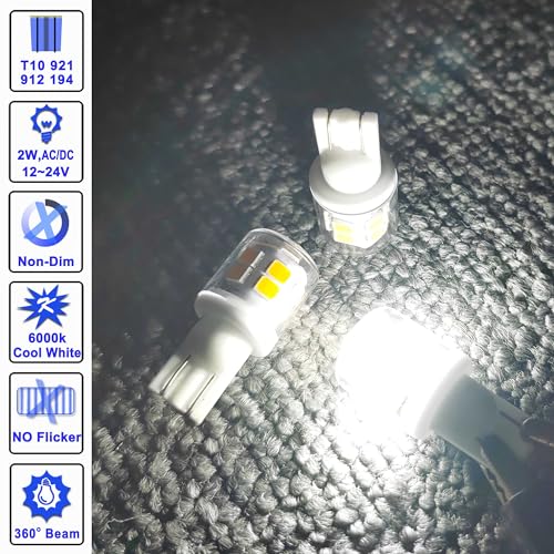 T10 921 922 912 Led Bulbs for 12V RV Tralier Interior Ceiling - Product Imagery