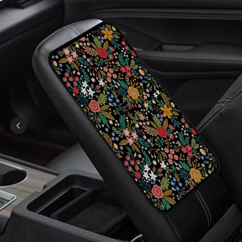 Garden wildflowers Universal Armrest Cover Pad, Car Center - Product Imagery