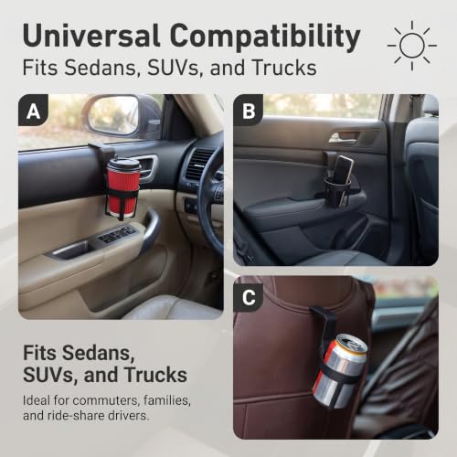 2 PCS Car Hanging Cup Holders, Multi-function Window Mount for - Product Imagery
