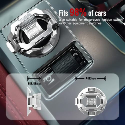𝙊𝙧𝙞𝙜𝙞𝙣𝙖𝙡 | Tybasthe Push Start Button Cover, Car Engine - Product Imagery