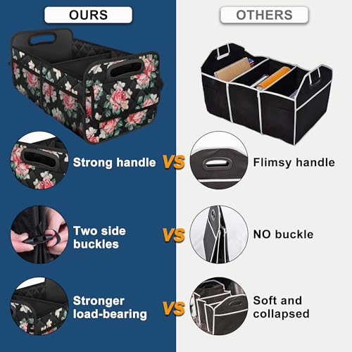 Deosk Car Trunk Organizer and Storage with Reinforced Handles - Product Imagery