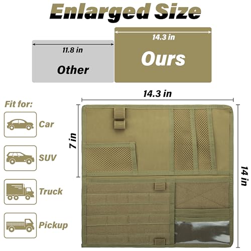 BFXM Tactical Visor Organizer, Car Visor Organizer, Sunvisor - Product Imagery