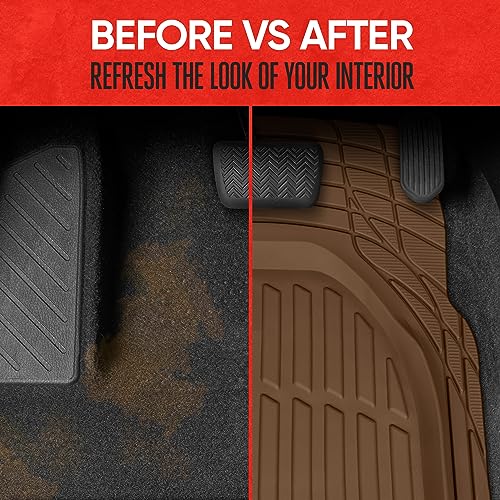 Motor Trend FlexTough Deep Dish All-Weather Floor Mats, - Product Imagery