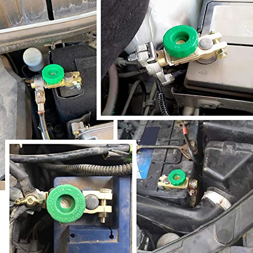 Switch Isolator , Brass Plated Zinc Alloy Knob Type Top Post - Product Imagery