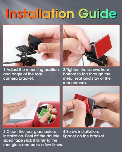 Rear Camera Holder Backup Camera Mount 【Strong Adhesive】 - Product Imagery