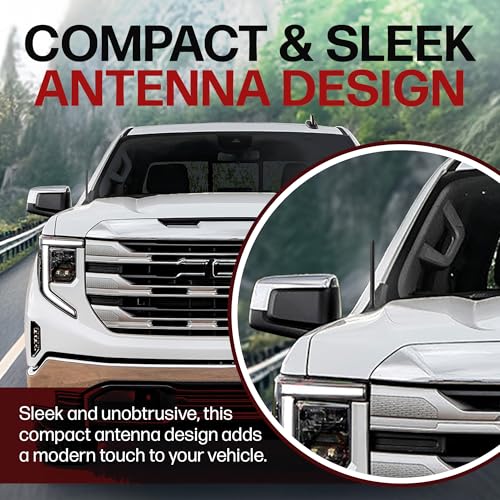 Short Rubber Car Antenna for GMC Sierra 1500 Truck (2006-2027) 6 - Product Imagery