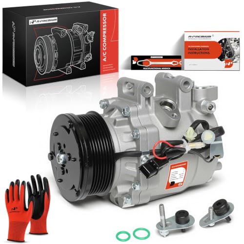 A-Premium Air Conditioner AC Compressor with Clutch - Product Imagery