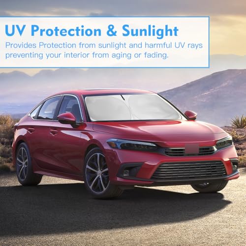 Windshield Sun Shade Car Sunshade Accessories for Honda Civic - Product Imagery